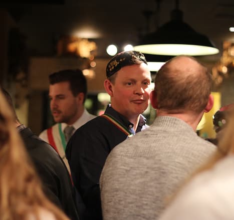 Members of the Eumavia at an event